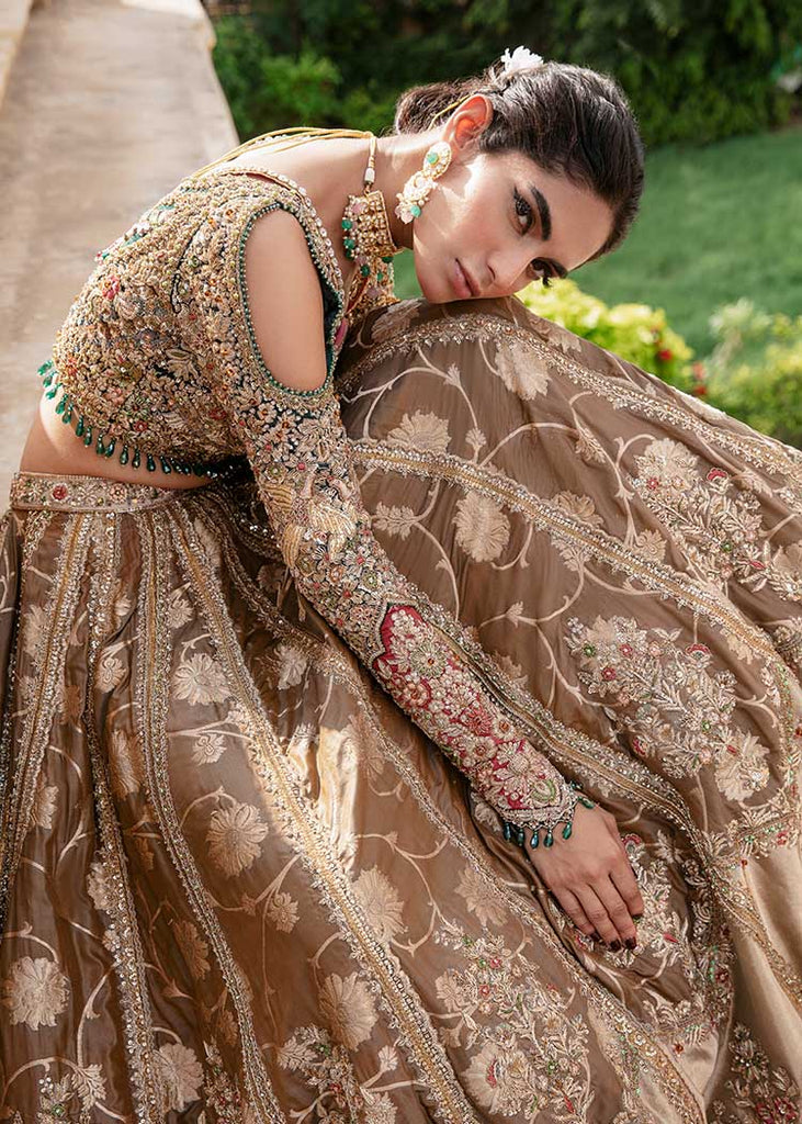 Olive Muse Choli Tena Durrani