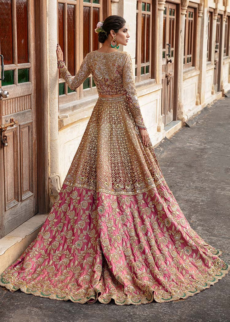 Gold Bloom Choli Tena Durrani